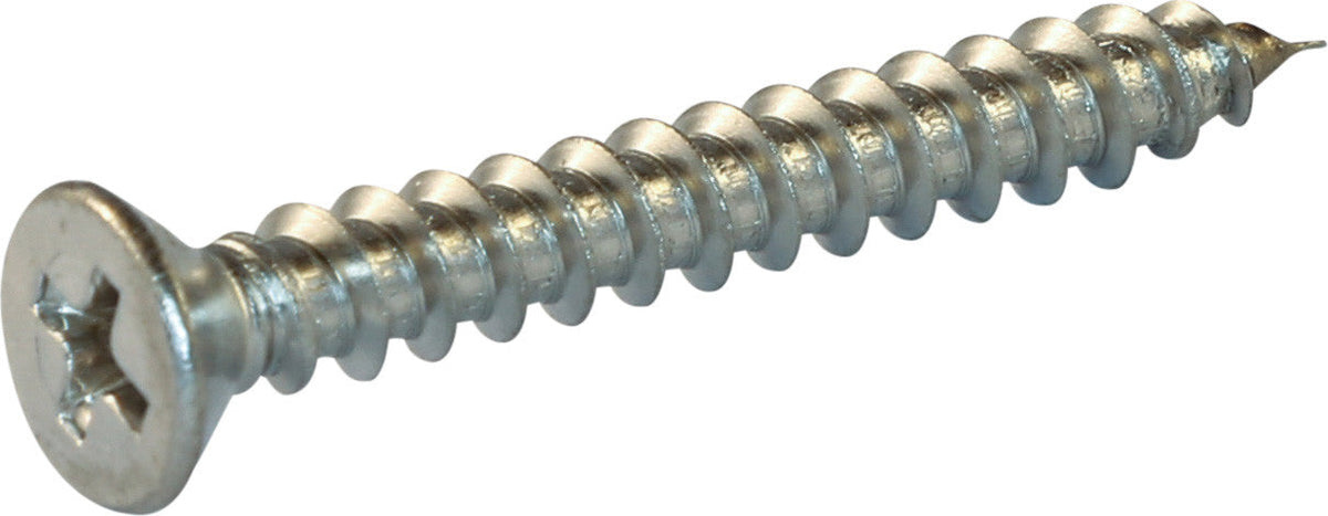 10 x 1 1/2 Phillips Flat Sheet Metal Screw 18-8 (A2) Stainless Steel