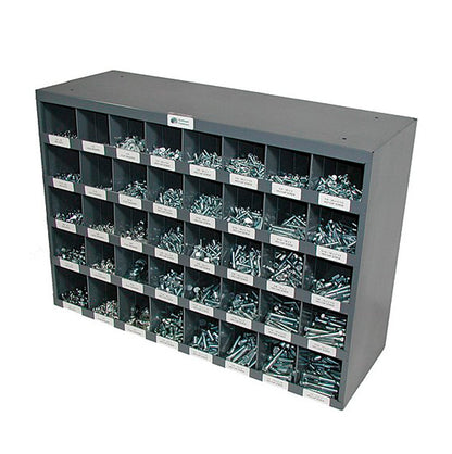 2,225 Piece Grade 5 Hex Head Cap Screw, Nut, and Washer Assortment Refill