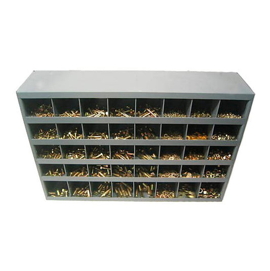 2,625 Piece Grade 8 Hex Head Cap Screw, Nut, and Washer Assortment Refill