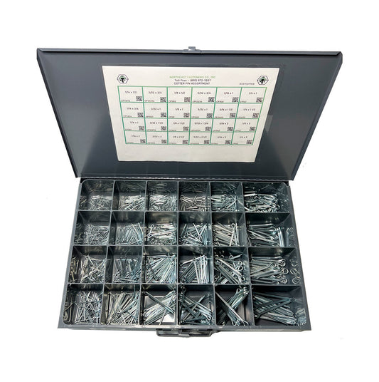 980 Piece Cotter Pin Assortment Refill