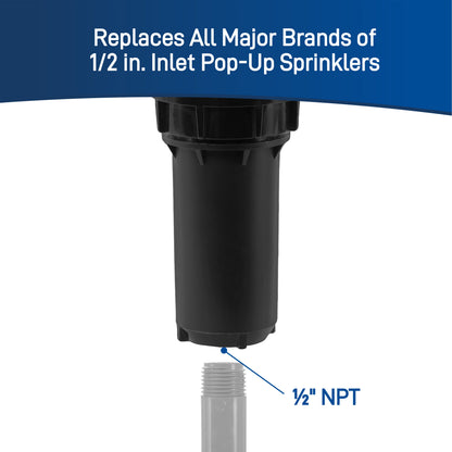 12"400 Series Spray Head w/15' Brass Adj Nozzle