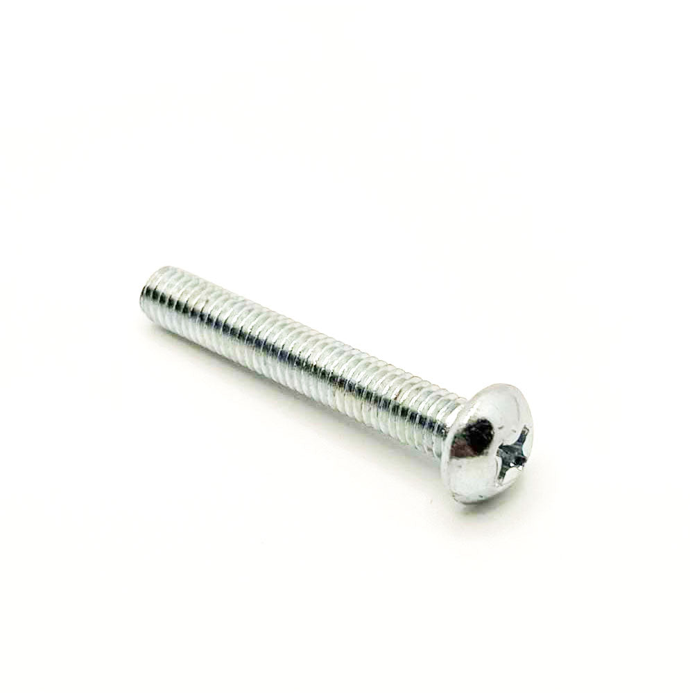 #10-32 x 1-1/4in UNF Phillips Round Machine Screw Clear Zinc