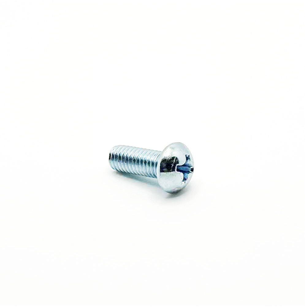 #10-32 x 1/2in UNF Phillips Round Machine Screw Clear Zinc