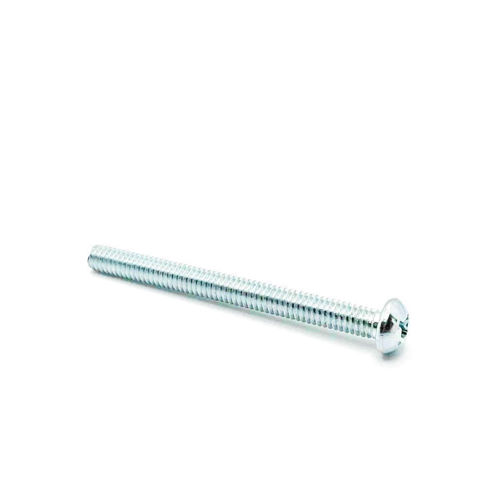 #12-24 x 3/4in UNC Phillips Round Machine Screw Clear Zinc