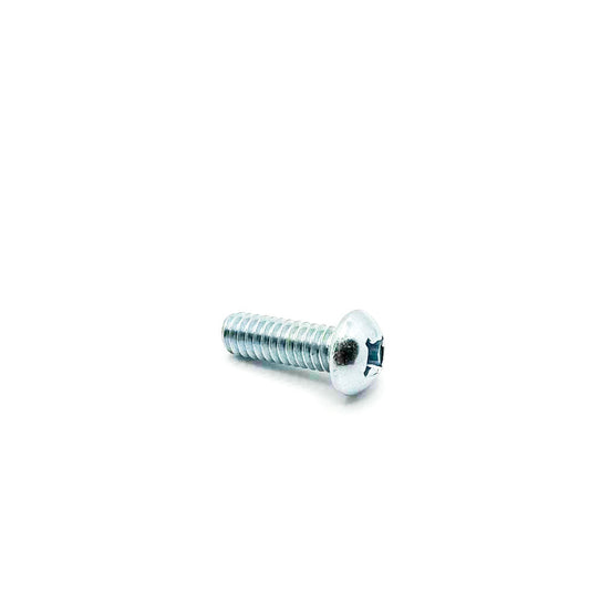 1/4-20 x 3/4in UNC Phillips Round Machine Screw Clear Zinc