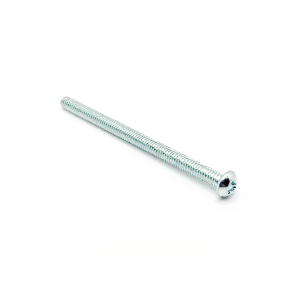 #8-32 x 2-1/2in UNC Phillips Round Machine Screw Clear Zinc