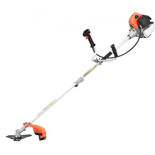 Cordless String Trimmer, 43 cc 2-Stroke, Gas Powered Weed Wacker, 17" Cordless Grass Trimmer, Multi-Functional Lawn Edger with Shoulder Strap & 3T Blade, Weed Eater for Quick Grass Cleaning