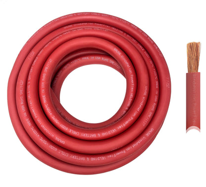 1/0 Gauge Pure Copper Ultra Flexible Welding & Battery Cable