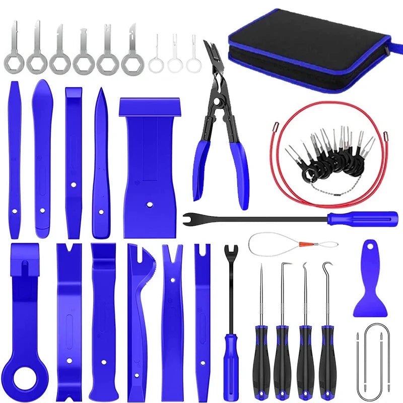 Car Plastic Trim Removal Tool Auto Trim Removal Set Auto Interior Disassembly Kit Car Clips Puller Diy Panel Tools