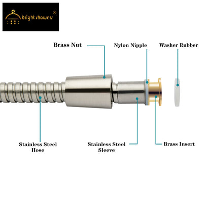 79 Inch Shower Hose For Hand Held Shower Head-Stainless Steel Hose