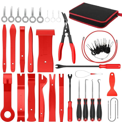 Car Plastic Trim Removal Tool Auto Trim Removal Set Auto Interior Disassembly Kit Car Clips Puller Diy Panel Tools