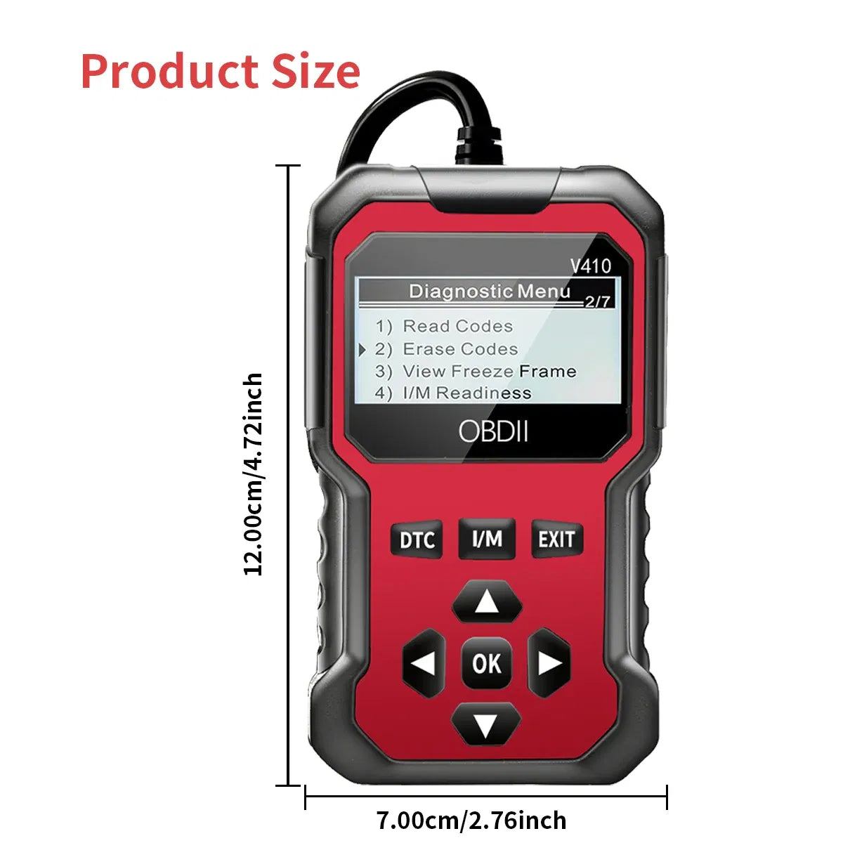 Color: black - Car Obd2 Scanner Diagnostic Tool Code Reader Engine Fault Code Reader Scanner Can Diagnose All Obd Ii Protocol Cars since 1996 Scan Tool