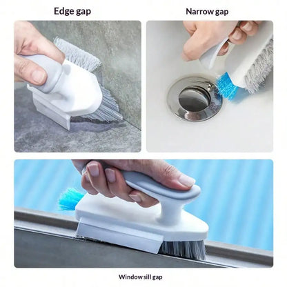 4-In-1 Grout And Corner Scrubber Brush With Scraper Tool, For Cleaning Tile, Grout, Kitchen, Bathroom, Sink, Floor, Shower, Bathtub