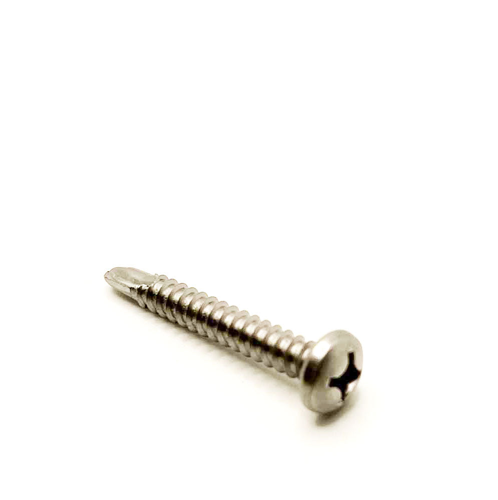 #12 x 1-1/2in Phillips Pan Tek Screw Stainless Steel