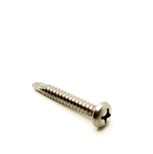 #12 x 1-1/2in Phillips Pan Tek Screw Stainless Steel