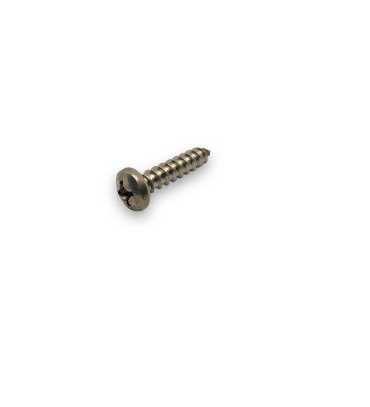 #12 x 1in Phillips Pan Tapping Screw Stainless Steel