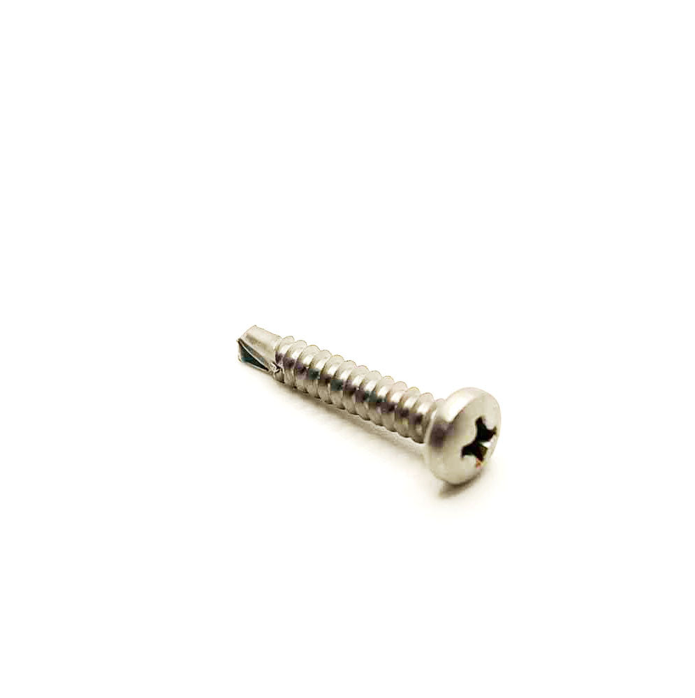 #8 x 1in Phillips Pan Tek Screw Stainless Steel