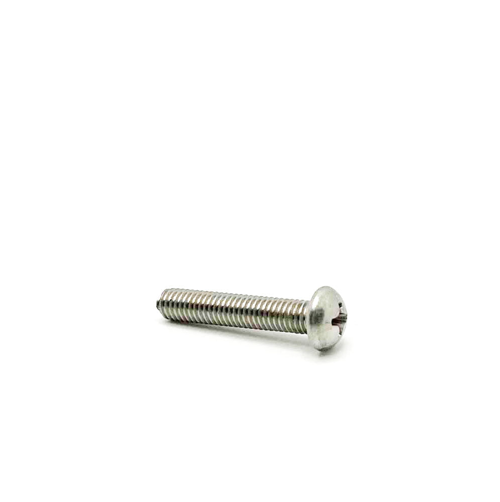 #10-32 x 1in UNF Stainless Steel Phillips Round Machine Screw