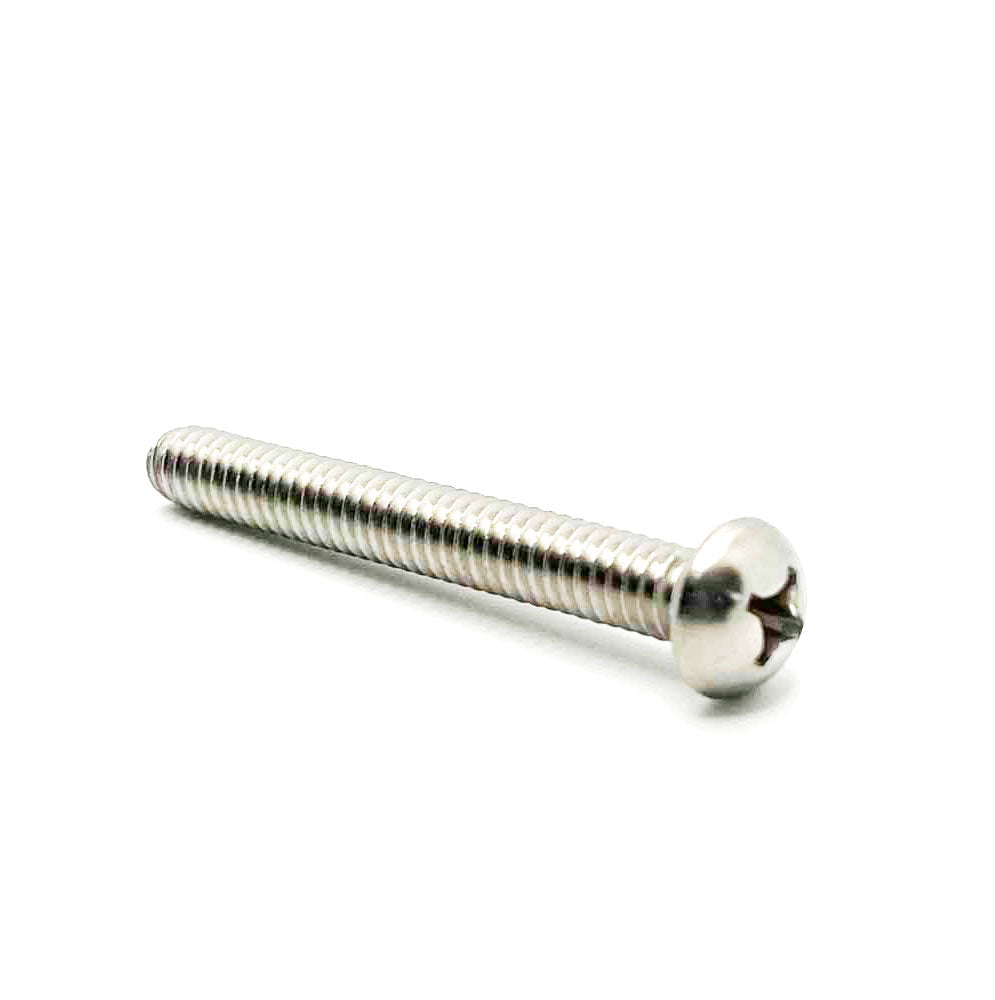 1/4-20 x 2in UNC Stainless Steel Phillips Round Machine Screw