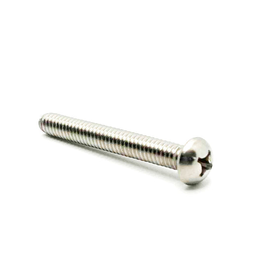 1/4-20 x 2in UNC Stainless Steel Phillips Round Machine Screw