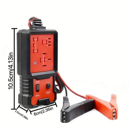 2024 Newest Red Relay Tester 12V Universal Electronic Automotive Car Circuit Detector Battery Checker Auto Repair Tool