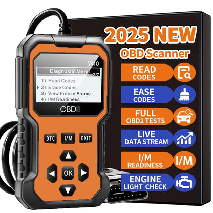 Color: black - Car Obd2 Scanner Diagnostic Tool Code Reader Engine Fault Code Reader Scanner Can Diagnose All Obd Ii Protocol Cars since 1996 Scan Tool