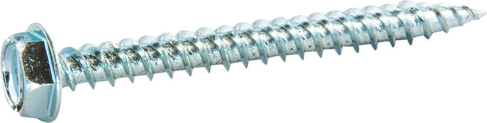 10 x 2 Slotted Hex Washer Self Piercing Screw Zinc Plated (5/16 drive)