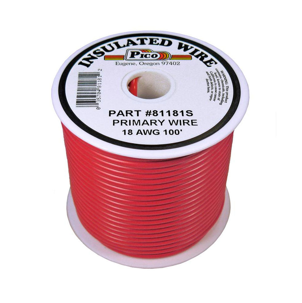 18ga Primary Wire Red