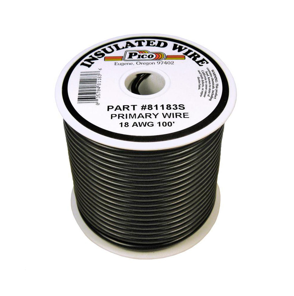 18ga Primary Wire Black