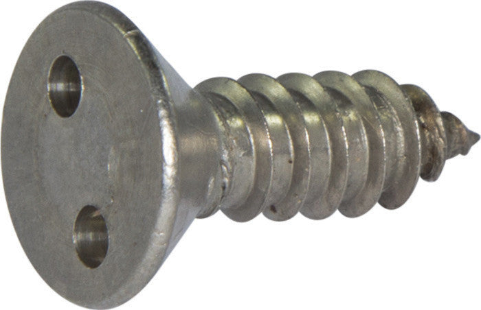 8 x 1/2 Tamper Resistant Drilled Spanner Flat Head Sheet Metal Screw 18-8 Stainless Steel