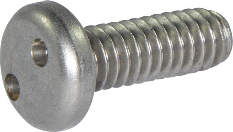 10-24 x 1 Tamper Resistant Drilled Spanner Pan Head Machine Screw 18-8 Stainless Steel