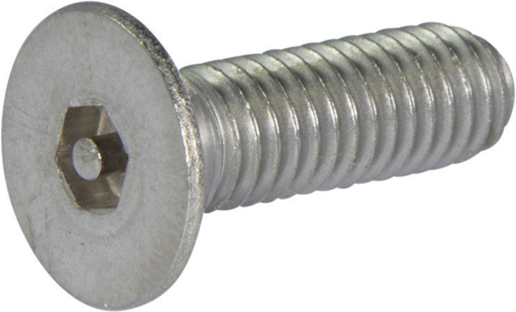 M5-0.80 x 50 Tamper Resistant Hex Flat Head Machine Screw 18-8 Stainless Steel - Metric (5/32)