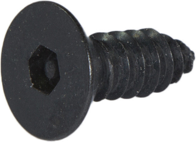10 x 1 Tamper Resistant Hex Flat Head Socket Sheet Metal Screw Steel Black (5/32)