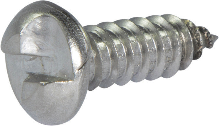 10 x 3/4 Tamper Resistant One Way Round Head Sheet Metal Screw 18-8 Stainless Steel