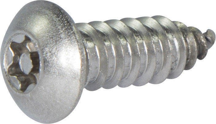 10 x 1 1/4 Tamper Resistant Torx Button Head Sheet Metal Screw 18-8 Stainless Steel (T-25)