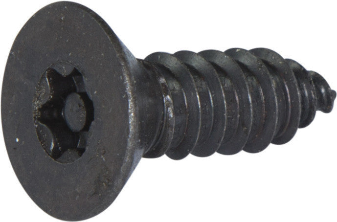 6 x 1/2  Tamper Resistant Torx Flat Head Sheet Metal Screw Steel Black (T-15)