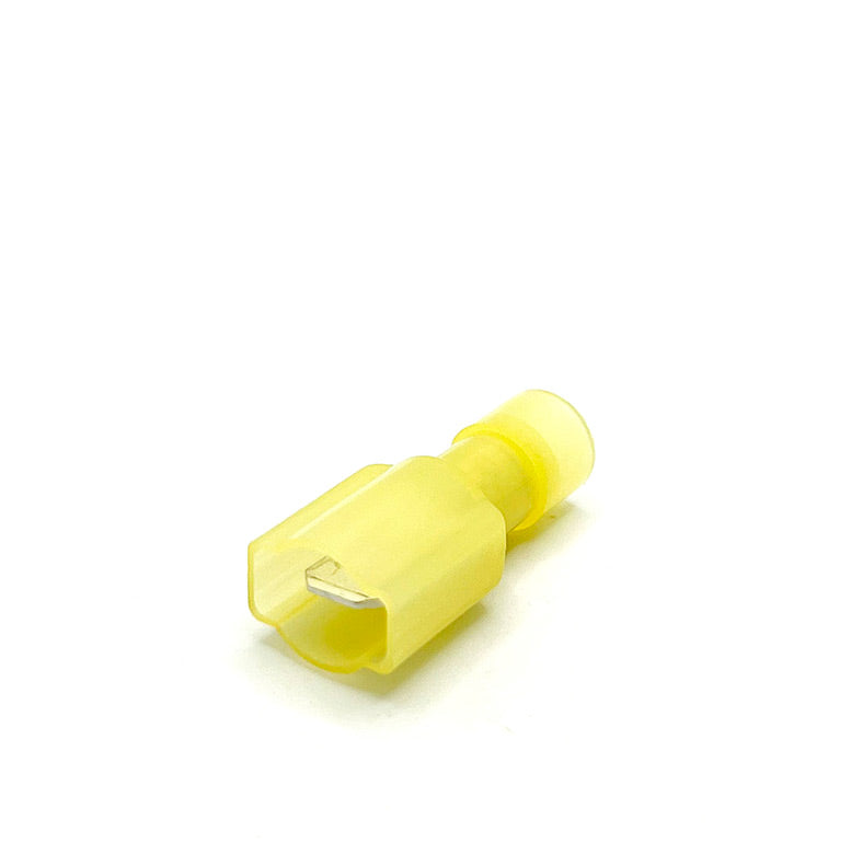 12-10 AWG .250 Male Disconnect Yellow Nylon Insulated Disconnect