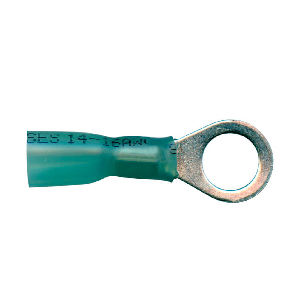 16-14 AWG 3/8in Ring Blue Heat Shrink