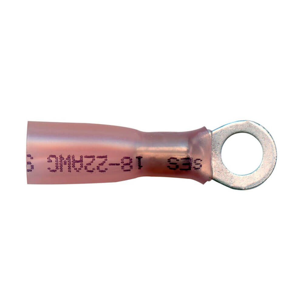 22-18 AWG #10 Ring Red Heat Shrink