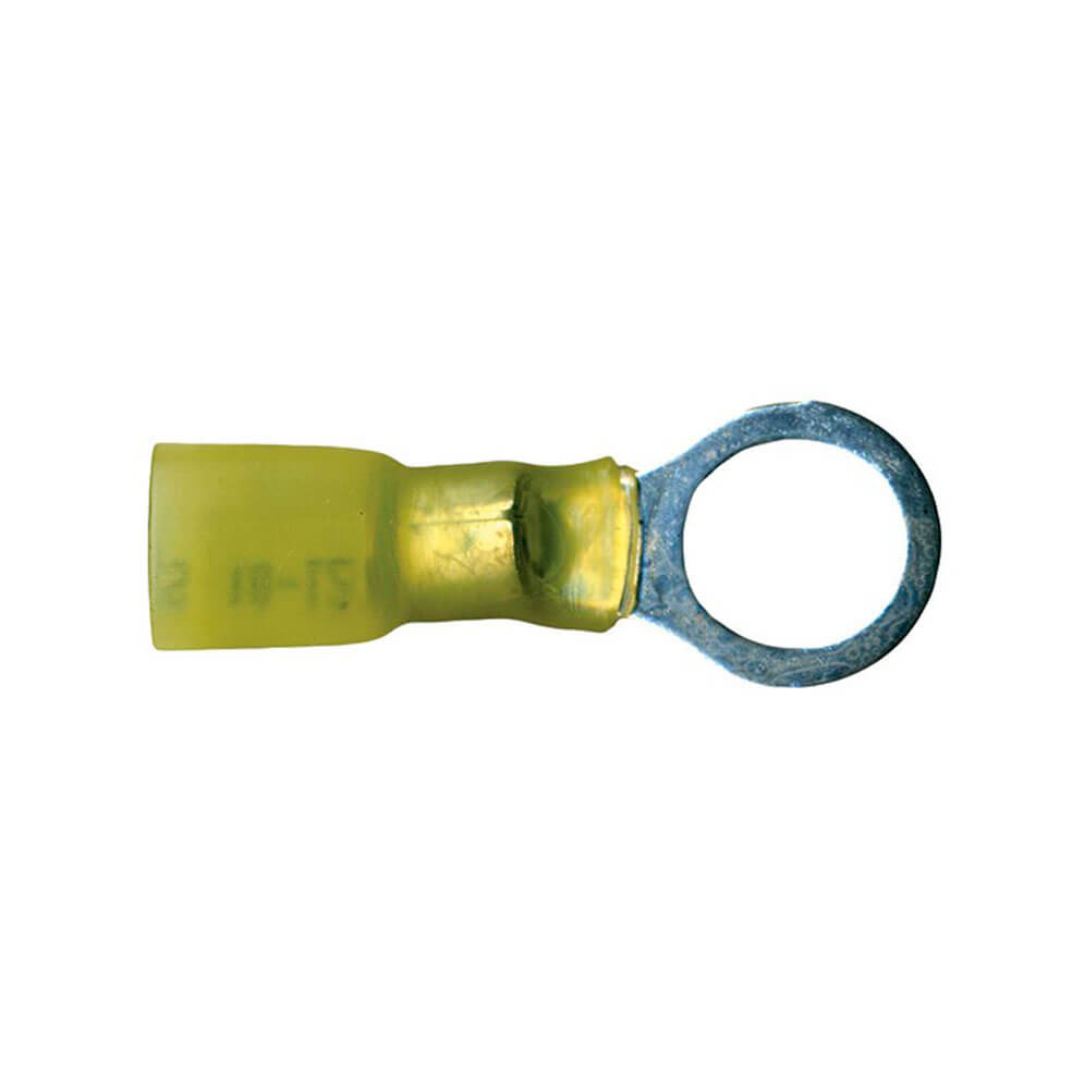 12-10 AWG 3/8in Ring Yellow Heat Shrink