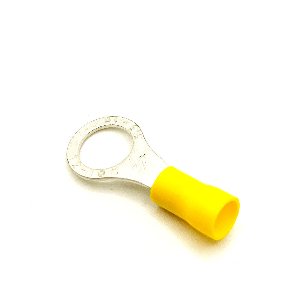 12-10 AWG 3/8in Ring Yellow Vinyl