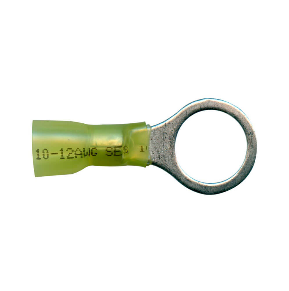12-10 AWG 5/16in Ring Yellow Heat Shrink