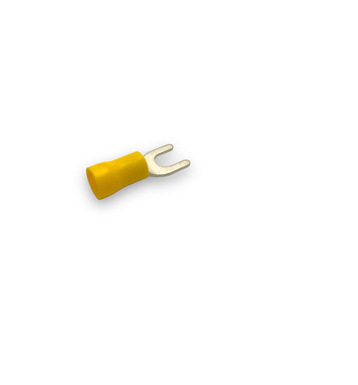 12-10 AWG #10 Spade Yellow Vinyl