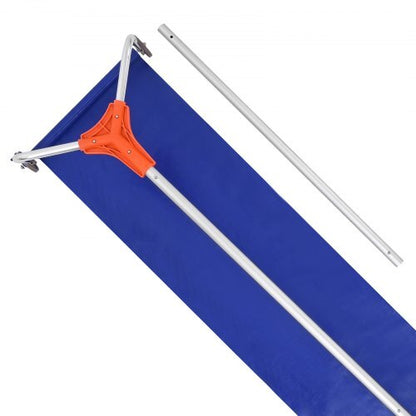Snow Roof Rake, 17 in Aluminum Blade, 4.1-17.2 ft Adjustable Roof Snow Scraper with Wheels & Slide, Lightweight Snows Removal Tool for House Rooftop Leaves Debris Clearing