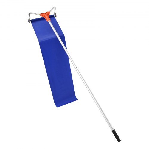 Snow Roof Rake, 17 in Aluminum Blade, 4.1-17.2 ft Adjustable Roof Snow Scraper with Wheels & Slide, Lightweight Snows Removal Tool for House Rooftop Leaves Debris Clearing