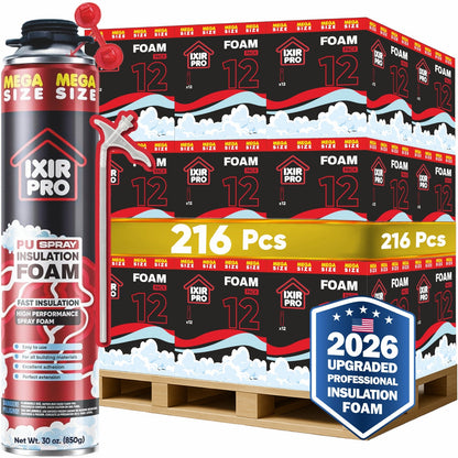 Mega Spray Foam Can - 30oz Bulk Pallet | IxirPro
