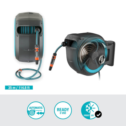 Wall-Mounted Hose Box RollUp XL, 35m