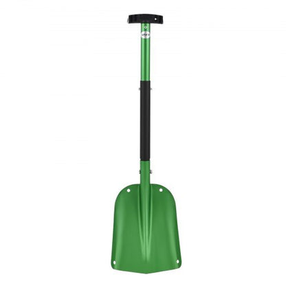 Snow Shovel for Driveway, 8.5 in Wide Aluminum Alloy Snow Shovel with T-shaped Handles, Large Capacity Snowplow Shovels, Portable & Lightweight Snows Removal Tool for Garden Car Camping