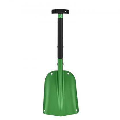 Snow Shovel for Driveway, 8.5 in Wide Aluminum Alloy Snow Shovel with T-shaped Handles, Large Capacity Snowplow Shovels, Portable & Lightweight Snows Removal Tool for Garden Car Camping