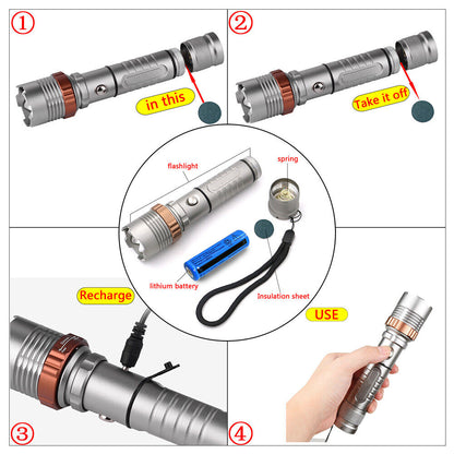 LED Flashlight Rechargeable Work Light